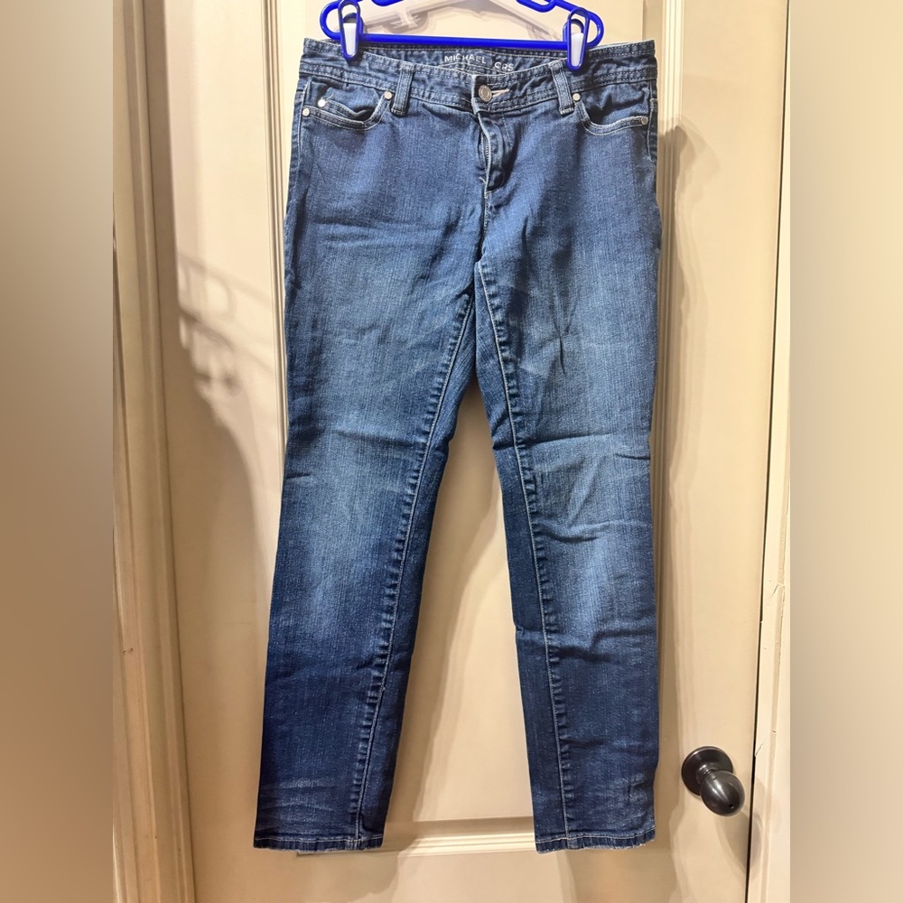 Michael Kors Blue Straight Leg Low Rise Jeans